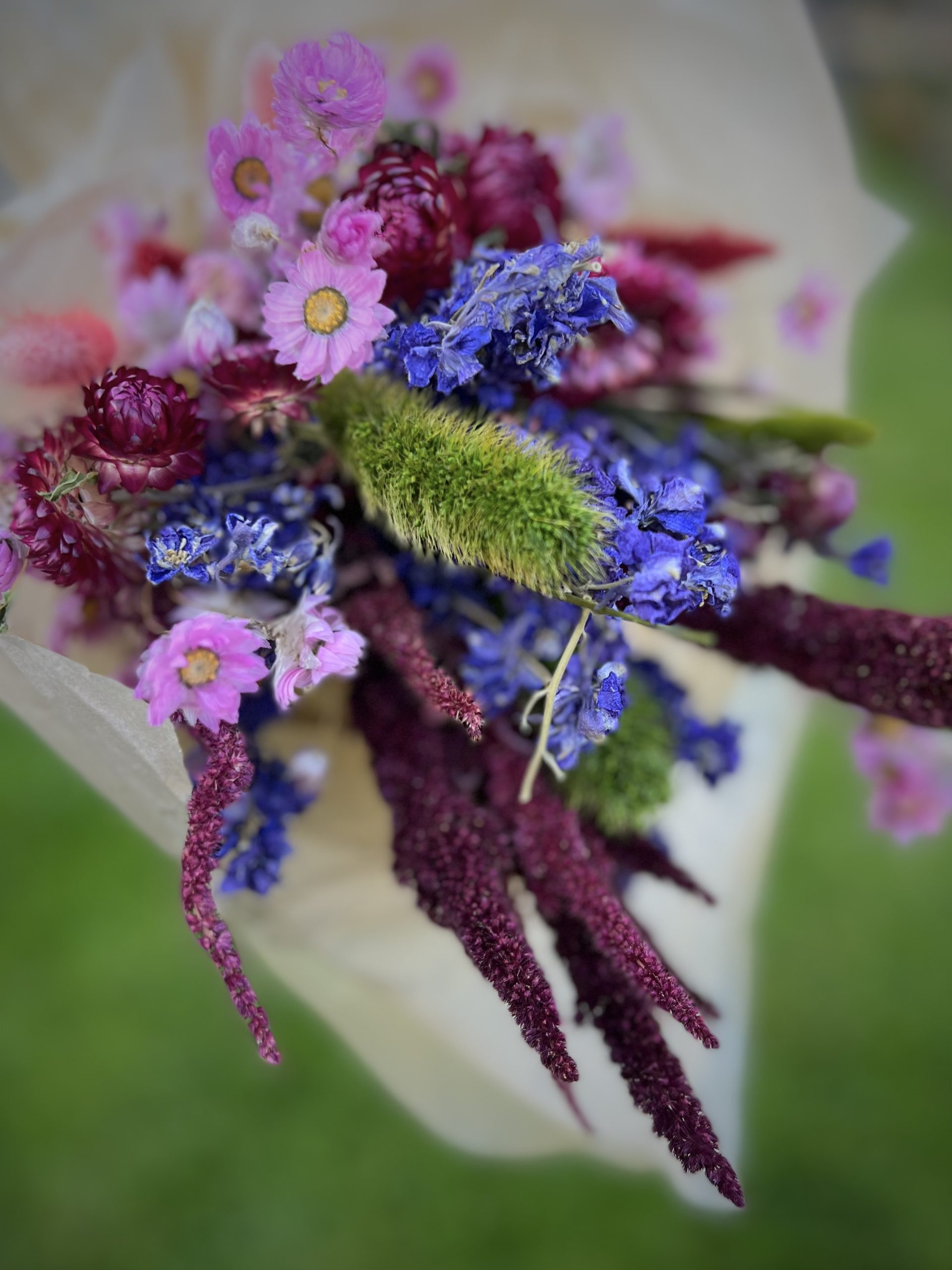 Purple Wedding Wildflower Bouquet