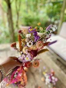 bespoke bright dried flower bridal bouquet 10