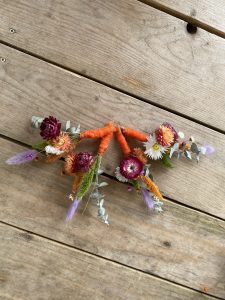 bespoke bright dried flower bridal bouquet 17